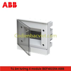 1SZR004002A1201 ABB - Tủ điện  4 Module âm tường cửa trắng ABB