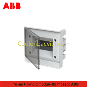 1SZR004002A1202 ABB - Tủ điện  6 Module âm tường cửa trắng ABB