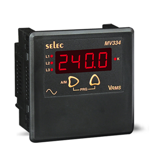 Đồng hồ đo điện áp 3 pha  Selec MV334