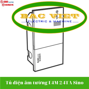 Tủ điện âm tường 4 module Sino E4M 2/4TA