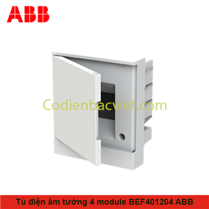 1SZR004002A1101 ABB - Tủ điện  4 Module âm tường cửa trắng ABB