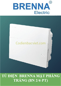 Tủ điện mặt phẳng trắng (BN 2/4-PT)