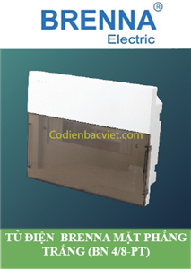 Tủ điện mặt phẳng trắng kính (BN 4/8-PK)