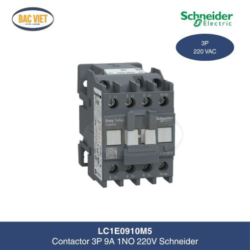 contactor-3p-9a-1no-220v-lc1e0910m5-schneider