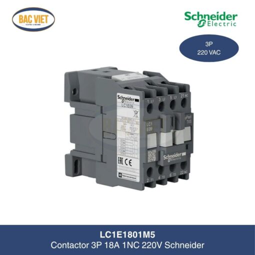 contactor-3p-18a-1nc-220v-lc1e1801m5-schneider