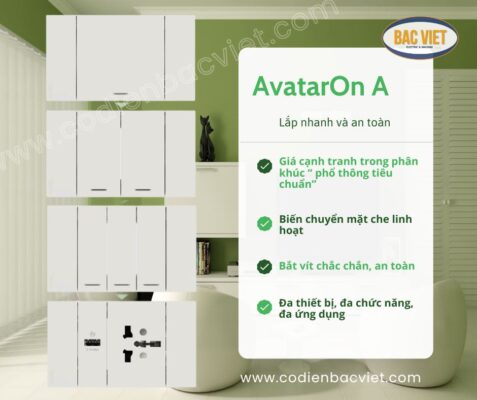 Ưu điểm công tắc ổ cắm AvatarOn A M3T426US_WE Schneider