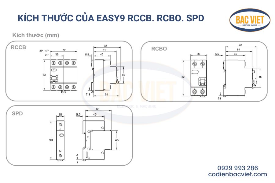 kich-thuoc-cua-easy9-rccb-rcbo-spd
