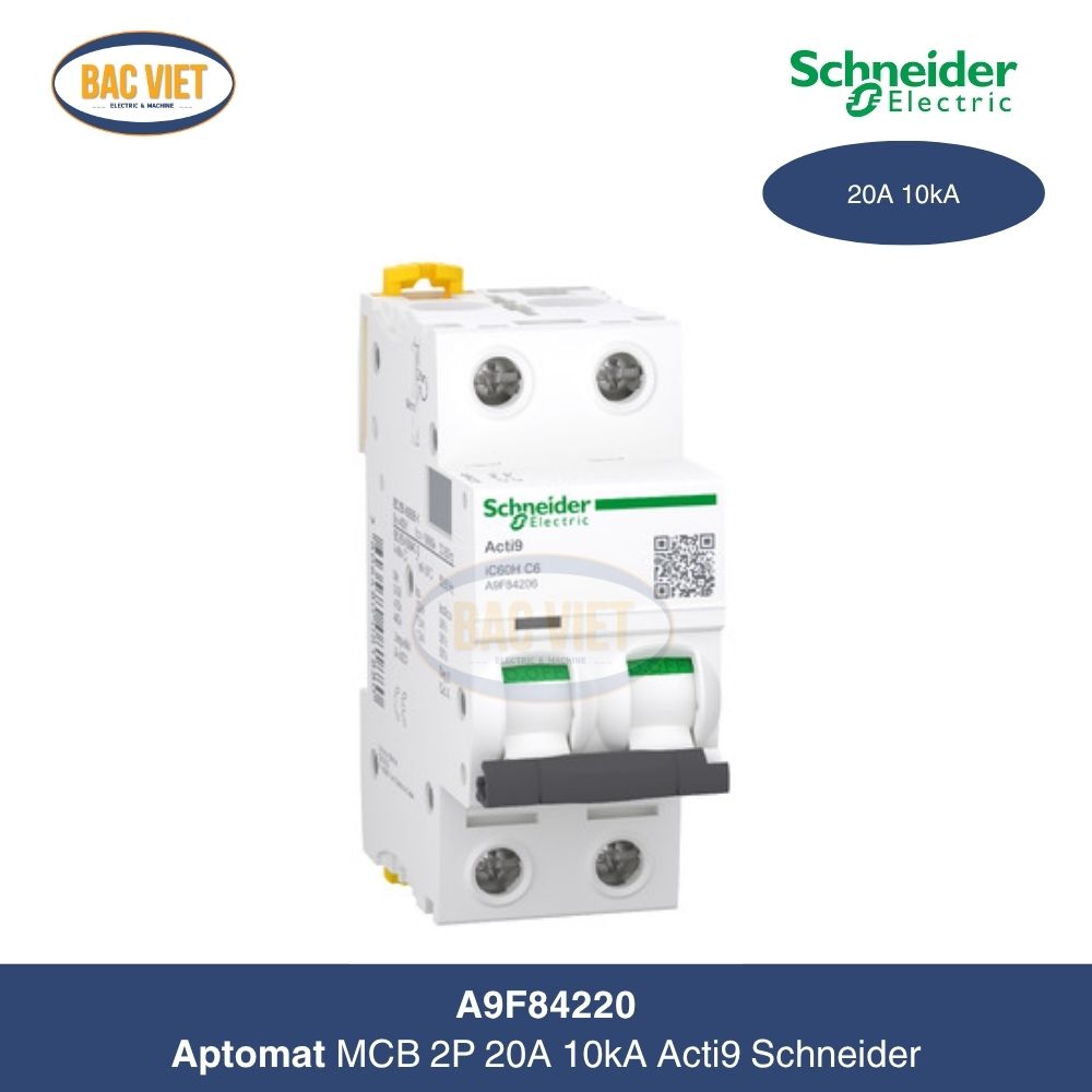Aptomat MCB 2P 20A 10kA Acti9 A9F84220 Schneider