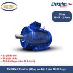 EM180M-2 Elektrim _ Động cơ điện 3 pha 22kW 2 cực