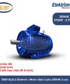 EM315LB-2 Elektrim _ Motor điện 3 pha 200kW 2 cực