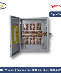 cầu dao hộp đảo chiều 3 pha 3 cực CH21 Vinakip 100a