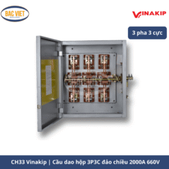 cầu dao hộp đảo chiều 3 pha 3 cực CH33 Vinakip 2000A 660V