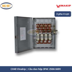 cầu dao hộp 3 pha 4 cực CH40 Vinakip 250A 660V