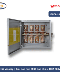 cầu dao hộp đảo chiều 3 pha 4 cực CH52 Vinakip 400A 660V