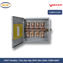 cầu dao hộp đảo chiều 3 pha 4 cực CH57 Vinakip 1200A 660V
