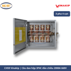 cầu dao hộp đảo chiều 3 pha 4 cực CH59 Vinakip 2000A 660V