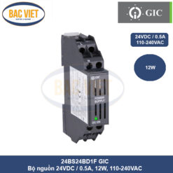 Bộ nguồn 24VDC /0,5A 12W,110-240VAC 24BS24BD1F GIC