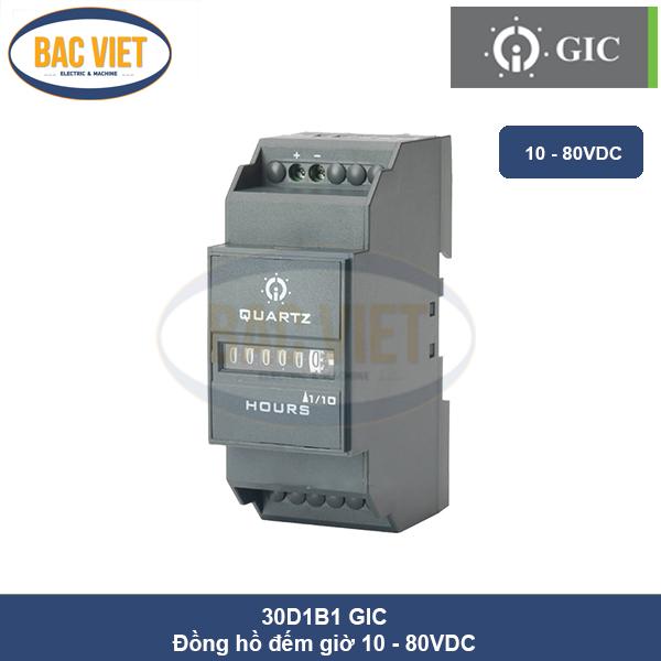 Đồng hồ đếm giờ 10-80VDC 30D1B1 GIC