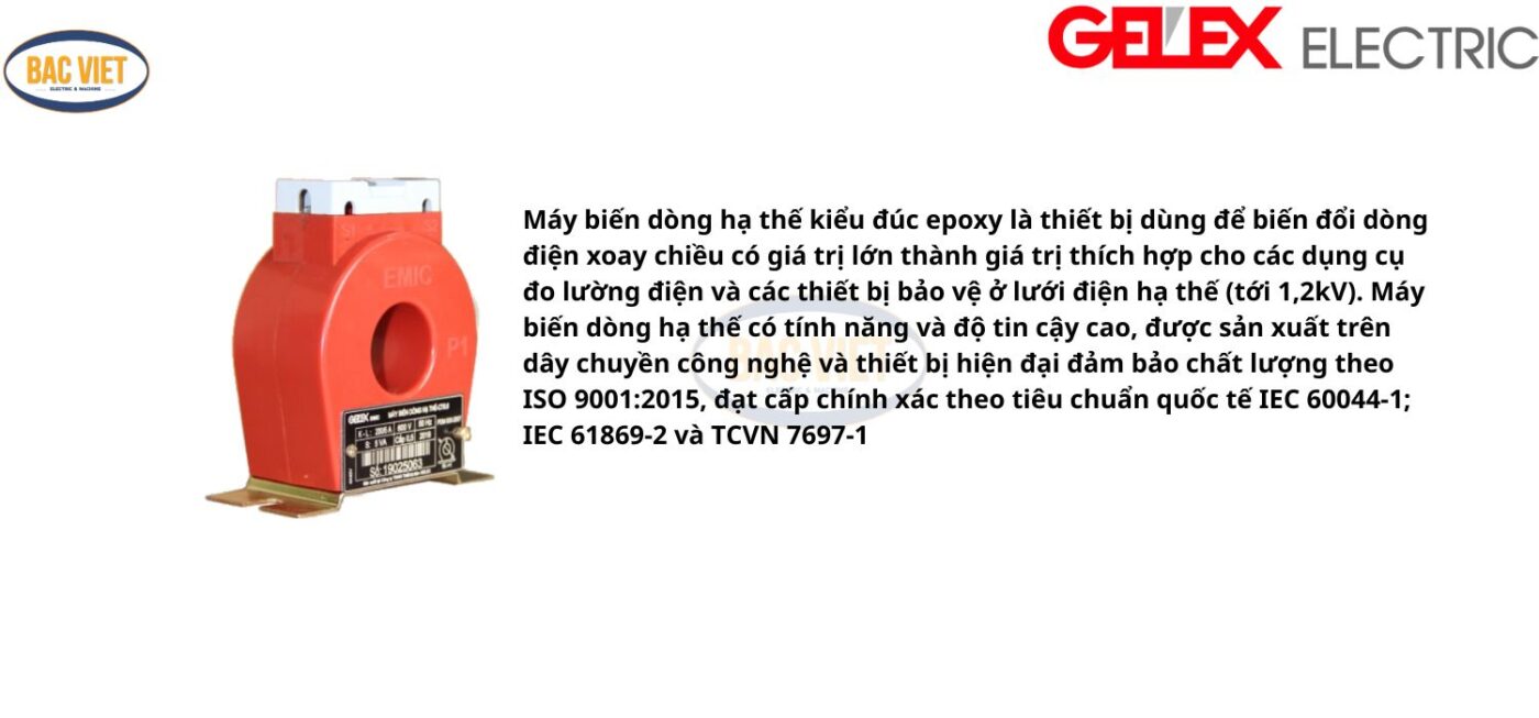 thông tin máy biến dòng tròn Emic