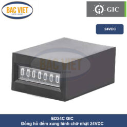 Đồng hồ đếm sung hình chữ nhật 24VDC ED24C GIC