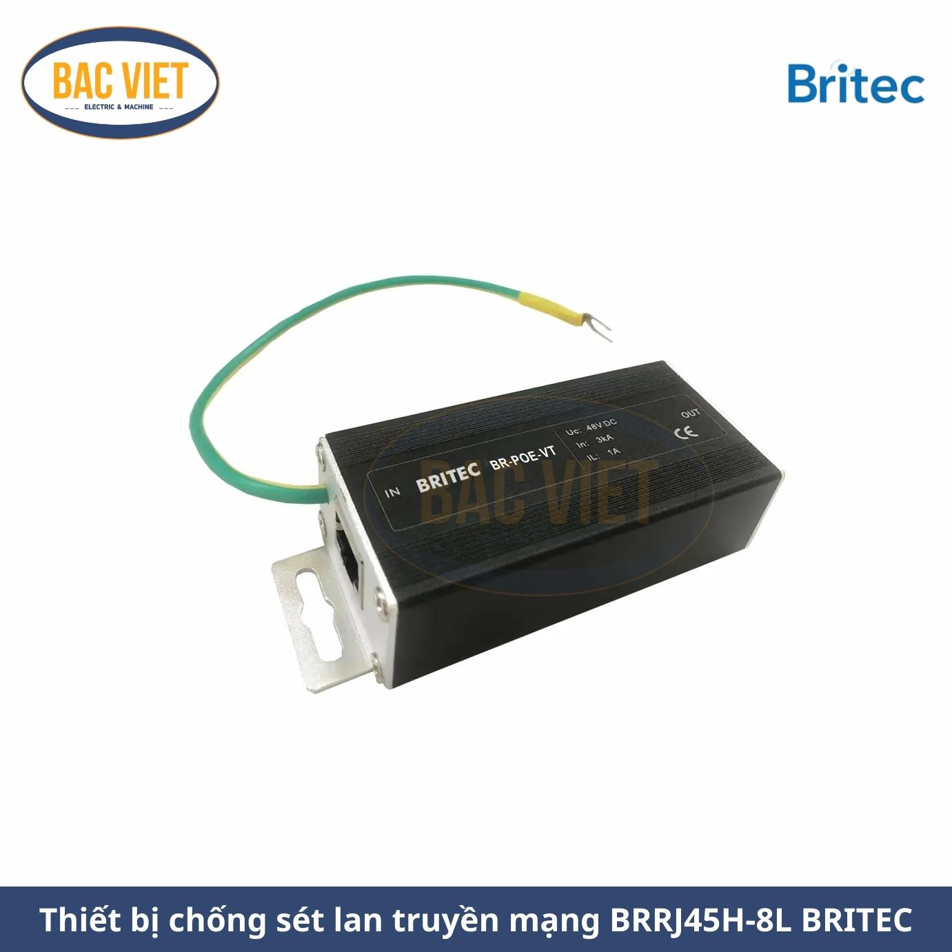 Thiết bị chống sét lan truyền mạng BRRJ45H-8L BRITEC