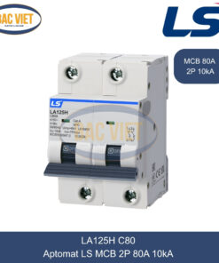 LA125H 2P 80A LS | Cầu dao tự động MCB 2P 80A 10kA