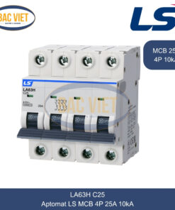 LA63H 4P 25A LS | Cầu dao tự động MCB 4P 25A 10kA