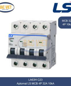 LA63H 4P 32A LS | Cầu dao tự động MCB 4P 32A 10kA