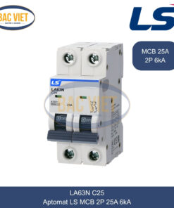 LA63N 2P 25A LS | Cầu dao tự động MCB 2P 25A 6kA