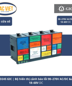 AU3D24S GIC Bộ hiển thị cảnh báo lỗi 90–270V ACDC & 18–60V DC