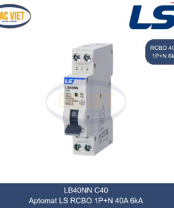 LB40NN 1P+N 40A LS | Cầu dao tự động chống giật RCBO 1P+N 40A 6kA