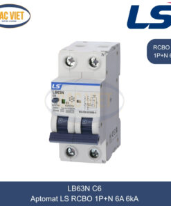 LB63N 1P+N 6A LS | Cầu dao tự động chống giật RCBO 1P+N 6A 6kA