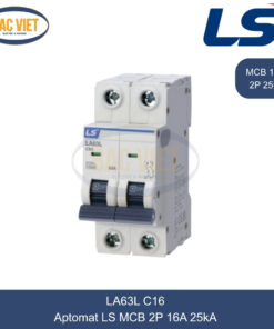 LA63L 2P 16A LS | Cầu dao tự động MCB 2P 16A 25kA