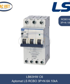 LB63HW 3P+N 6A LS | Cầu dao tự động chống giật RCBO 3P+N 6A 10kA