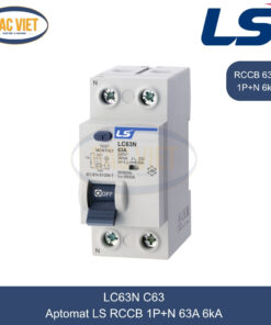 LC63N 1P+N 63A LS | Cầu dao tự động chống giật RCCB 1P+N 63A 6kA