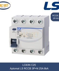 LC63N 3P+N 25A LS | Cầu dao tự động chống giật RCCB 3P+N 25A 6kA
